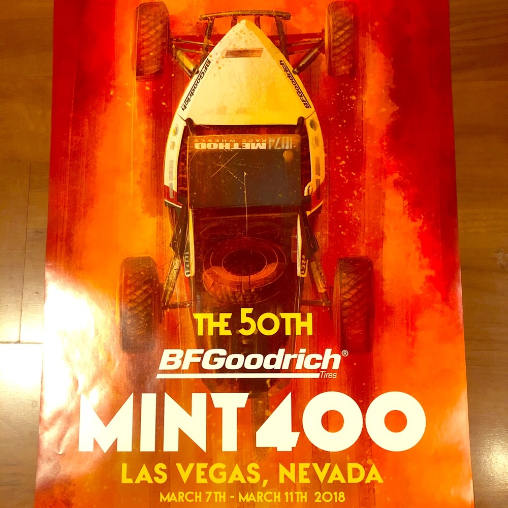 Collectible Mint 400 50th anniversary poster